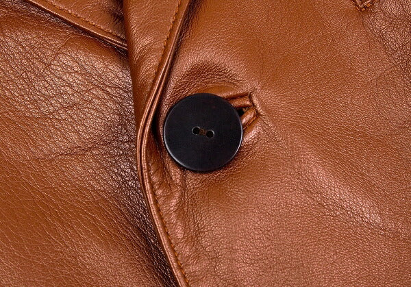 Jean Paul GAULTIER HOMME Sheepskin Coat Brown Size 48