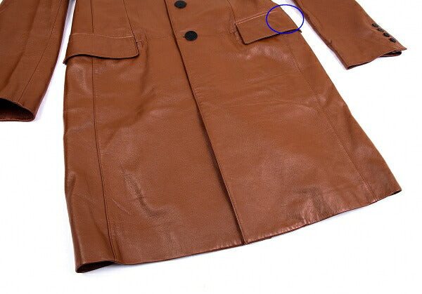Jean Paul GAULTIER HOMME Sheepskin Coat Brown Size 48