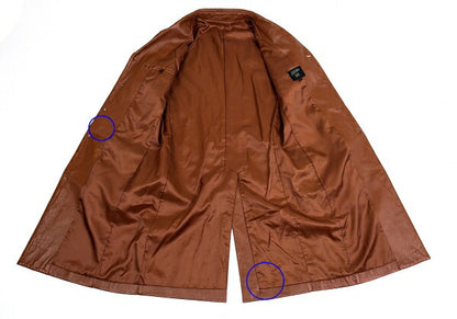 Jean Paul GAULTIER HOMME Sheepskin Coat Brown Size 48