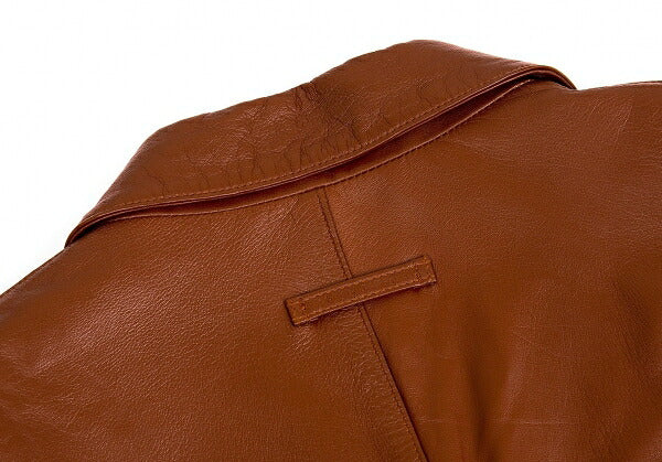 Jean Paul GAULTIER HOMME Sheepskin Coat Brown Size 48