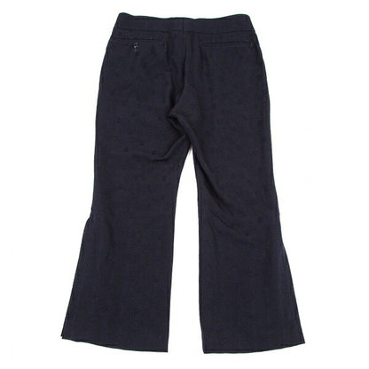 COMME des GARCONS Wool Hem Box Pleat Dobby Pants Blue Size M