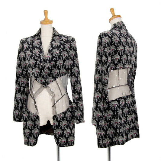 COMME des GARCONS Botanical Mesh Jacket Black/Gray Size M
