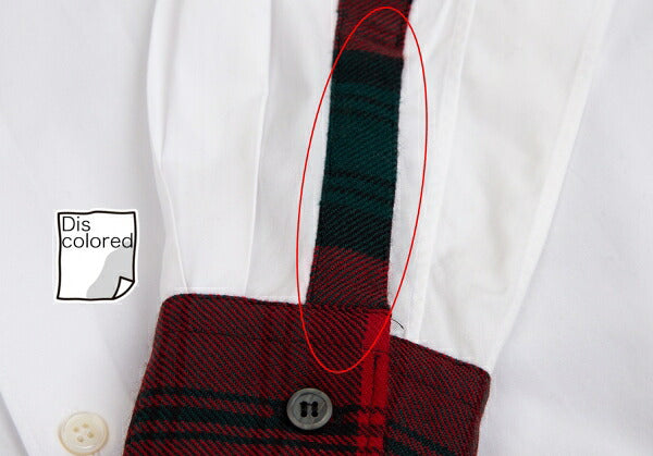 COMME des GARCONS HOMME PLUS Tartan Check White Red Shirt Size XS