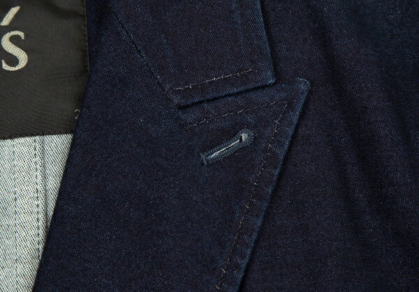 Y's 15AW Cotton Double-Breasted Jacket Indigo Size 2