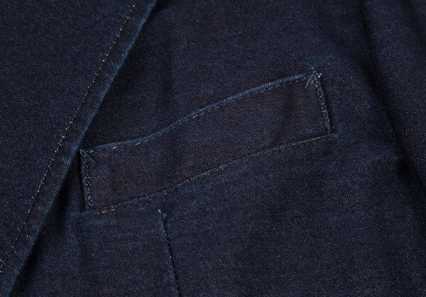 Y's 15AW Cotton Double-Breasted Jacket Indigo Size 2