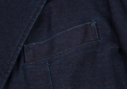 Y's 15AW Cotton Double-Breasted Jacket Indigo Size 2