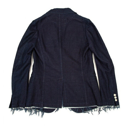 Y's 15AW Cotton Double-Breasted Jacket Indigo Size 2