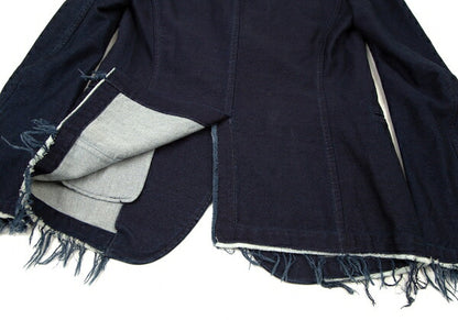 Y's 15AW Cotton Double-Breasted Jacket Indigo Size 2