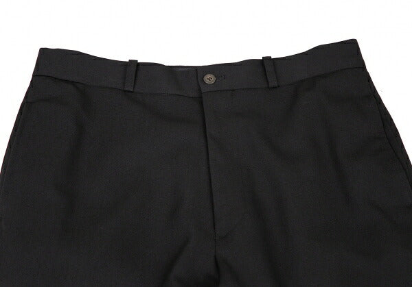 JUNIOR GAULTIER Gabardine Hem Zip Knee Pants Black Size 50