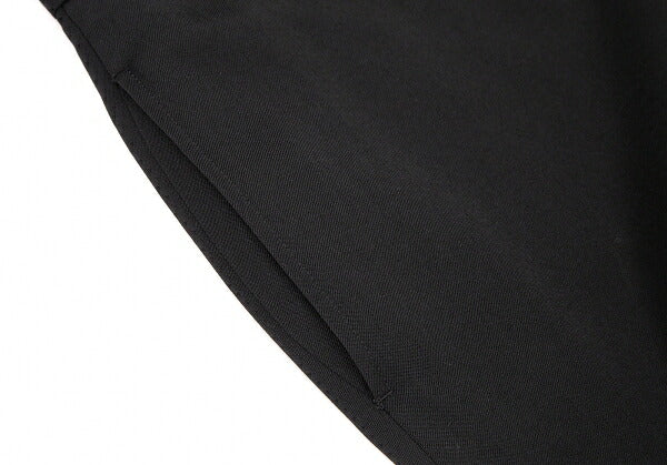 JUNIOR GAULTIER Gabardine Hem Zip Knee Pants Black Size 50