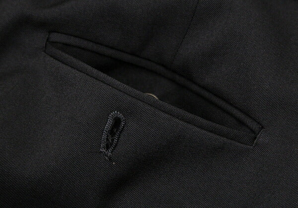 JUNIOR GAULTIER Gabardine Hem Zip Knee Pants Black Size 50