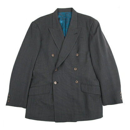 Jean Paul GAULTIER HOMME Kanji Print Jacket Charcoal Size 50