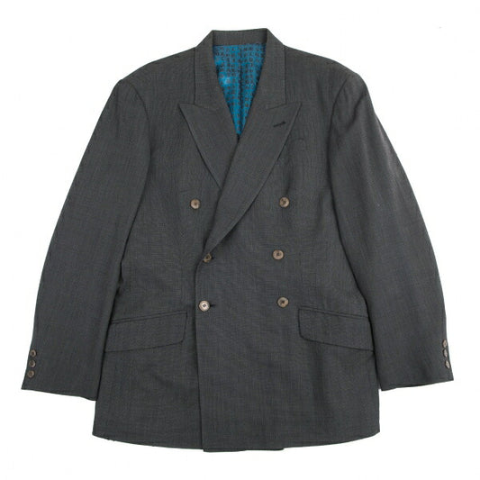 Jean Paul GAULTIER HOMME Kanji Print Jacket Charcoal Size 50