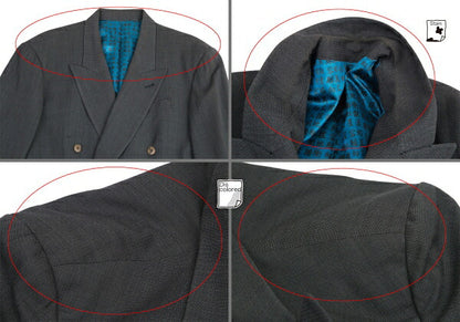Jean Paul GAULTIER HOMME Kanji Print Jacket Charcoal Size 50
