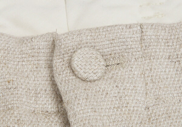 Jean Paul GAULTIER HOMME Linen Hem Pants Beige Size 48