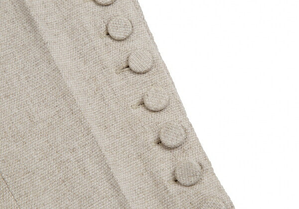Jean Paul GAULTIER HOMME Linen Hem Pants Beige Size 48