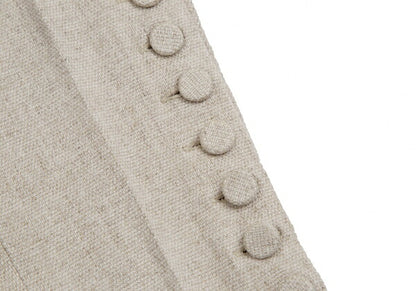 Jean Paul GAULTIER HOMME Linen Hem Pants Beige Size 48
