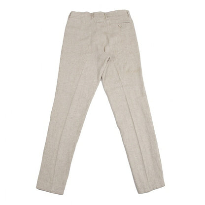 Jean Paul GAULTIER HOMME Linen Hem Pants Beige Size 48