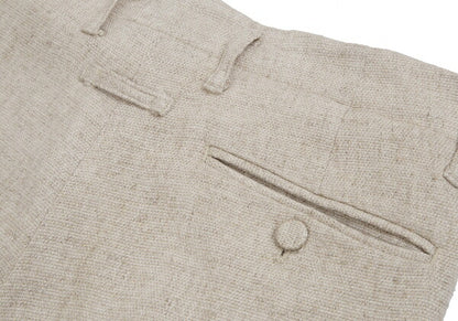 Jean Paul GAULTIER HOMME Linen Hem Pants Beige Size 48