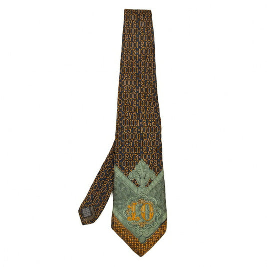 Jean Paul GAULTIER Silk Money Jacquard Tie Multi-color