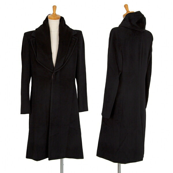 Jean Paul GAULTIER FEMME Angora Wool Coat Black Size 42