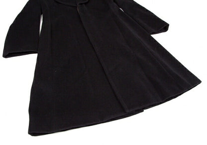 Jean Paul GAULTIER FEMME Angora Wool Coat Black Size 42