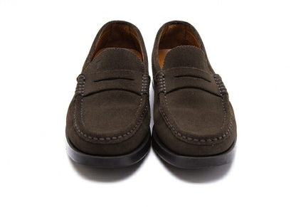 TOD'S Suede Loafers Khaki Size 35 (22cm)
