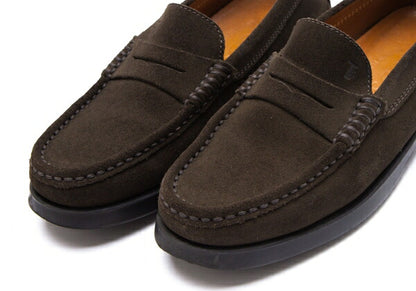 TOD'S Suede Loafers Khaki Size 35 (22cm)