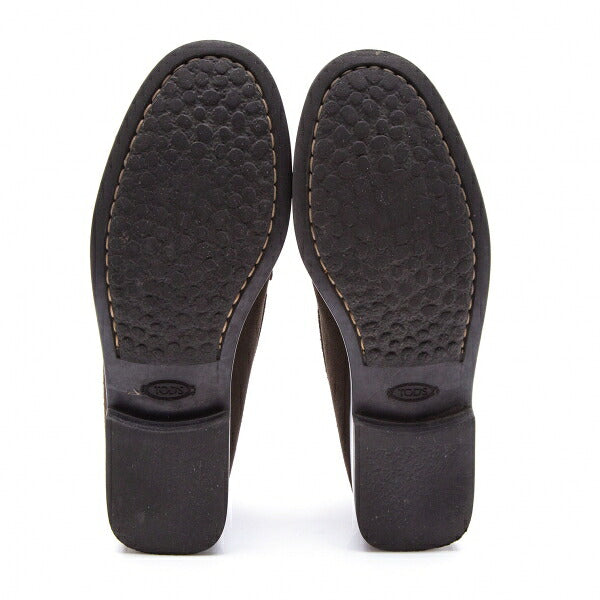 TOD'S Suede Loafers Khaki Size 35 (22cm)