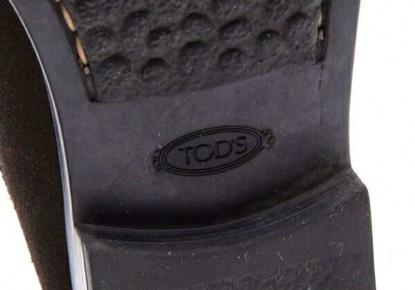 TOD'S Suede Loafers Khaki Size 35 (22cm)