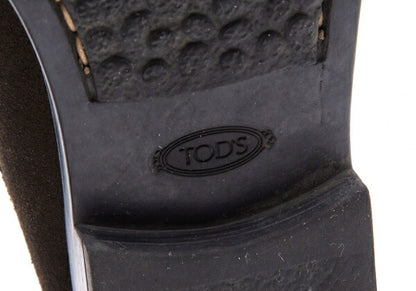 TOD'S Suede Loafers Khaki Size 35 (22cm)