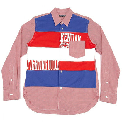 COMME des GARCONS HOMME 19AW Patchwork Shirt Red Size XS