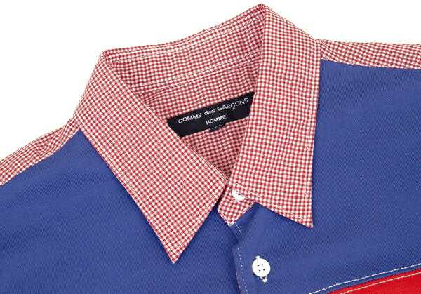 COMME des GARCONS HOMME 19AW Patchwork Shirt Red Size XS