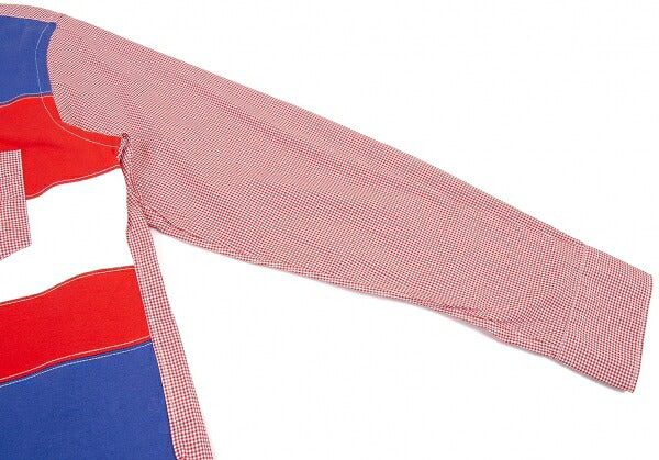 COMME des GARCONS HOMME 19AW Patchwork Shirt Red Size XS