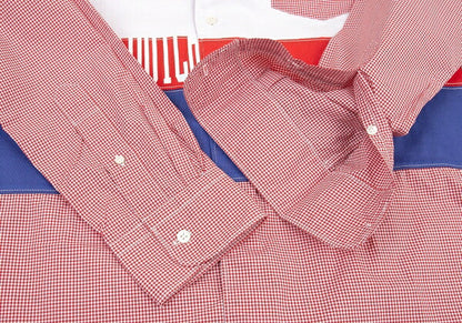 COMME des GARCONS HOMME 19AW Patchwork Shirt Red Size XS