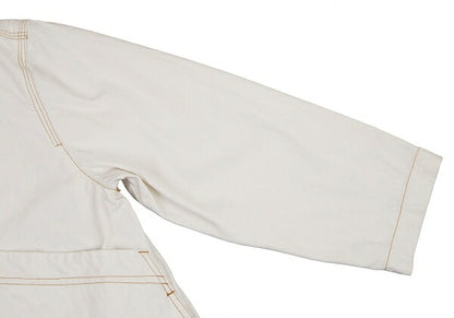 ISSEY MIYAKE I.S. Cotton Canvas Hooded Jacket White Size M