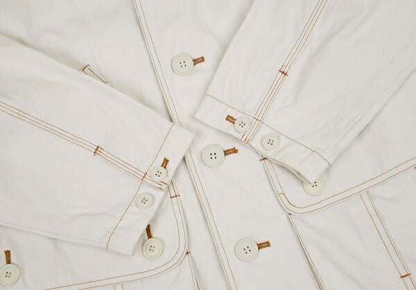ISSEY MIYAKE I.S. Cotton Canvas Hooded Jacket White Size M