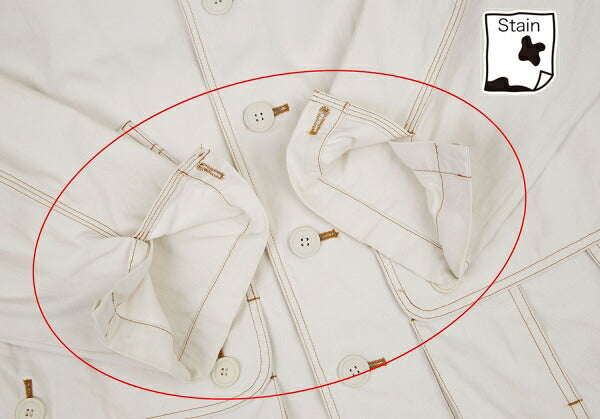 ISSEY MIYAKE I.S. Cotton Canvas Hooded Jacket White Size M