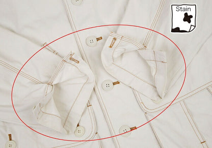 ISSEY MIYAKE I.S. Cotton Canvas Hooded Jacket White Size M