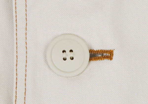 ISSEY MIYAKE I.S. Cotton Canvas Hooded Jacket White Size M