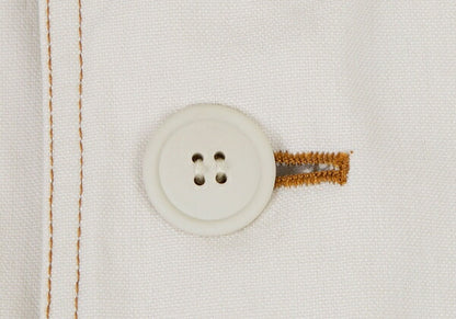 ISSEY MIYAKE I.S. Cotton Canvas Hooded Jacket White Size M