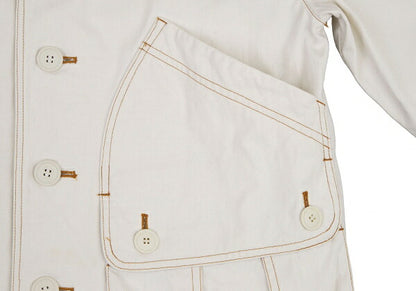 ISSEY MIYAKE I.S. Cotton Canvas Hooded Jacket White Size M