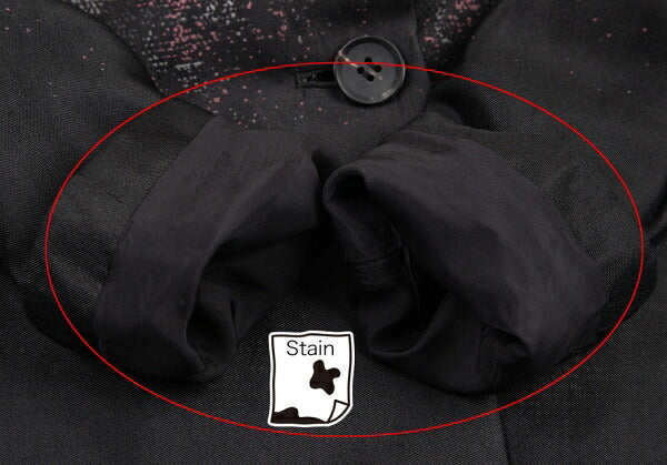 ISSEY MIYAKE Floral Gradation Silk Jacket Black Brown Size 1