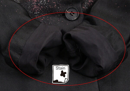 ISSEY MIYAKE Floral Gradation Silk Jacket Black Brown Size 1