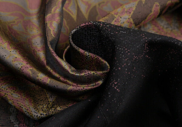 ISSEY MIYAKE Floral Gradation Silk Jacket Black Brown Size 1