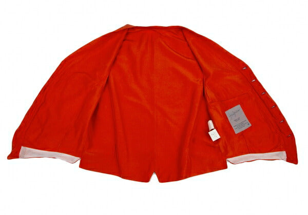 Yohji Yamamoto FEMME Silk Gilet Vest Orange Size M