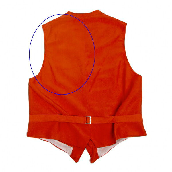 Yohji Yamamoto FEMME Silk Gilet Vest Orange Size M