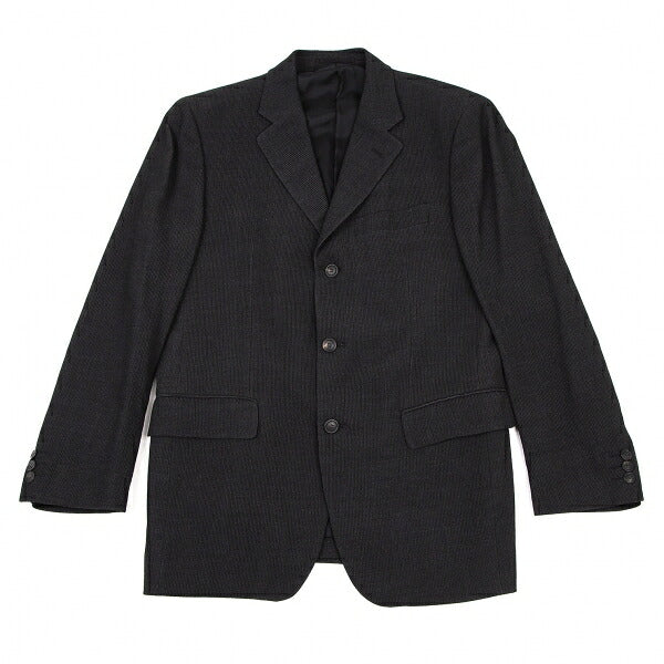 ISSEY MIYAKE MEN Rib-Woven 3B Jacket Charcoal Size 2