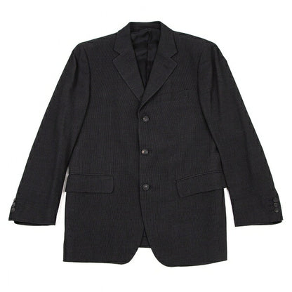 ISSEY MIYAKE MEN Rib-Woven 3B Jacket Charcoal Size 2