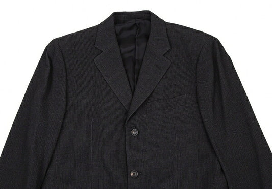 ISSEY MIYAKE MEN Rib-Woven 3B Jacket Charcoal Size 2